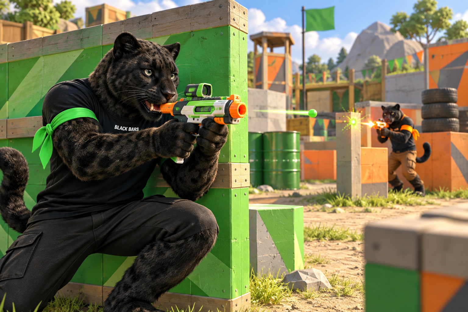 Shooter Kids mode: illustrative example of gameplay