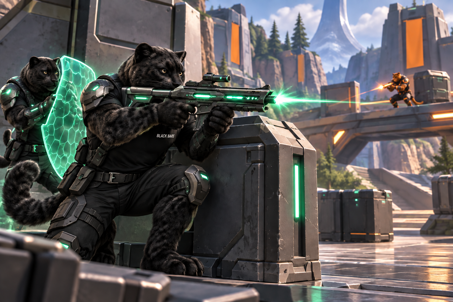 Space mode: illustrative example of gameplay